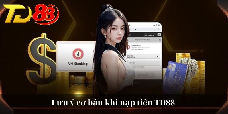 Lưu ý cơ bản khi nạp tiền TD88